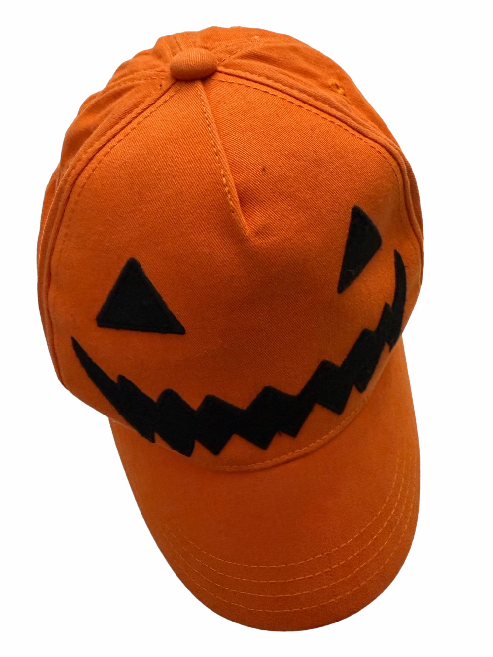 Gymboree Kids Jack O Lantern Pumpkin Halloween Pumpkin Face Cap Hat Orange Age 8